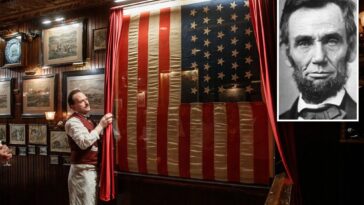 $525k-flag-that-covered-abraham-lincoln’s-casket-finds-home-—-in-nyc-steakhouse