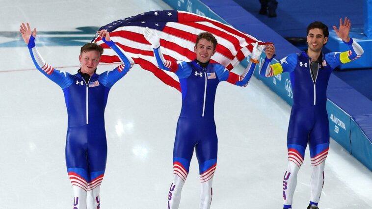 team-usa-picks-up-silver-medal-in-men’s-team-pursuit-speedskating