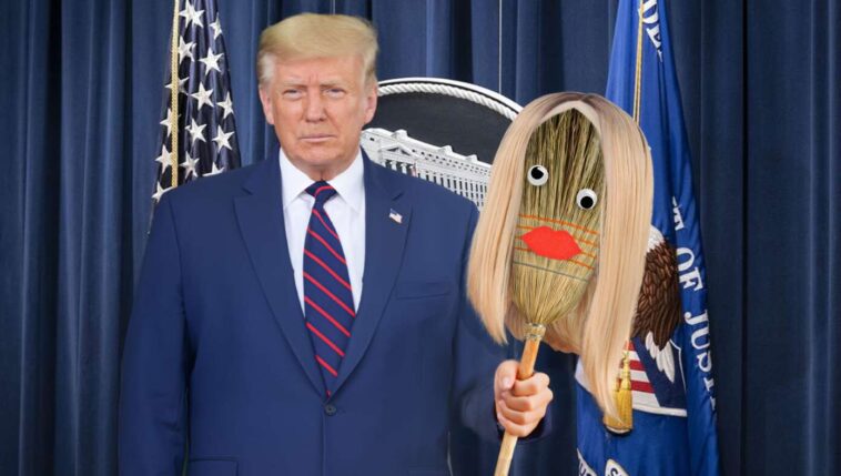 trump-replaces-pam-bondi-with-broom-in-blonde-wig