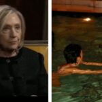 hillary-clinton-laughs-after-she’s-asked-about-salacious-photo-of-bill-clinton-in-a-hot-tub-with-alleged-epstein-sex-trafficking-victim-(video)