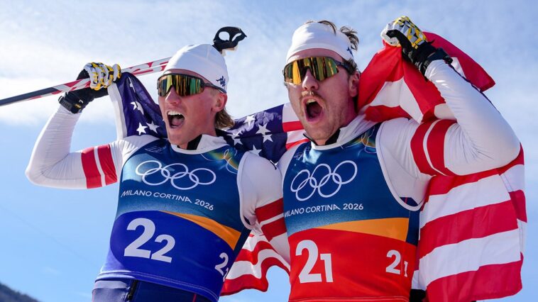 team-usa-picks-up-silver-medal-in-cross-country-skiing-team-sprint-at-winter-olympics