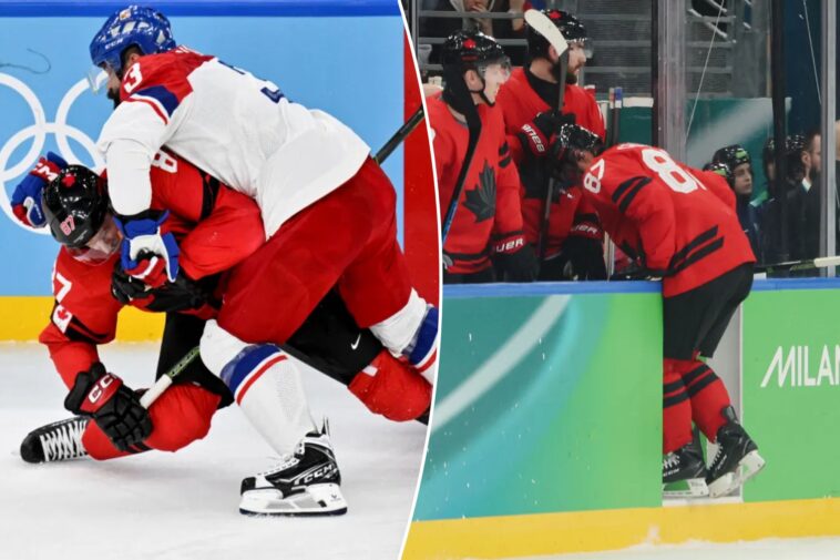 sidney-crosby-leaves-canada’s-game-vs.-czechia-in-olympics-injury-worry