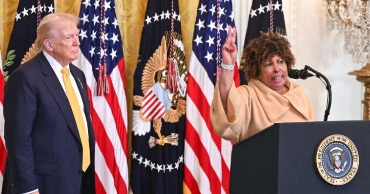 must-see:-trump-upstaged-at-own-black-history-event-as-fiery-grandma-takes-mic-and-savages-dems,-media-calling-him-racist