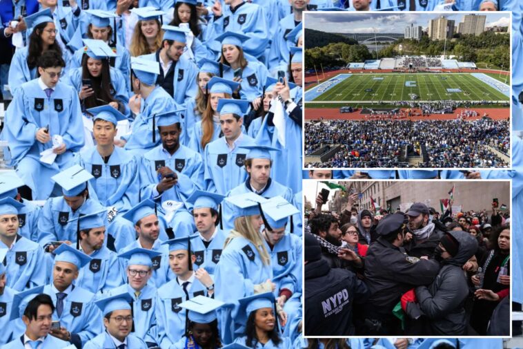 columbia-‘punishing’-graduating-class-for-anti-israel-protests-by-moving-ceremony,-students-claim:-‘so-evil’