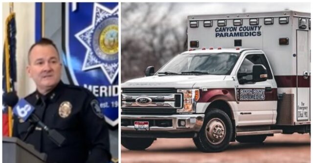 stolen-ambulance-doused-in-gasoline-rammed-into-idaho-ice-facility,-suspect-flees