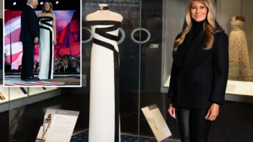 melania-trump-celebrates-her-inaugural-gown’s-donation-to-smithsonian