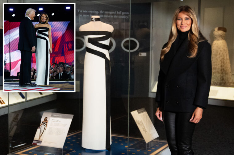 melania-trump-celebrates-her-inaugural-gown’s-donation-to-smithsonian