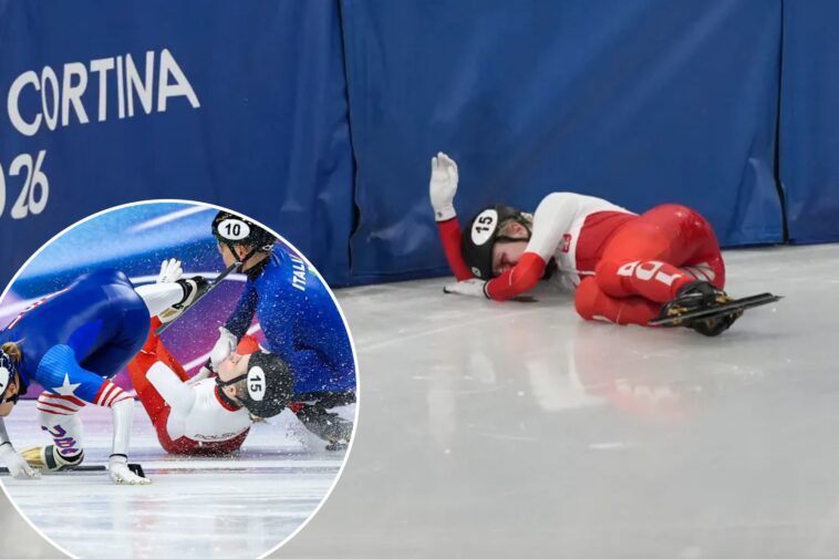speedskater-kamila-sellier-leaves-race-on-stretcher-in-bloody-olympic-scene