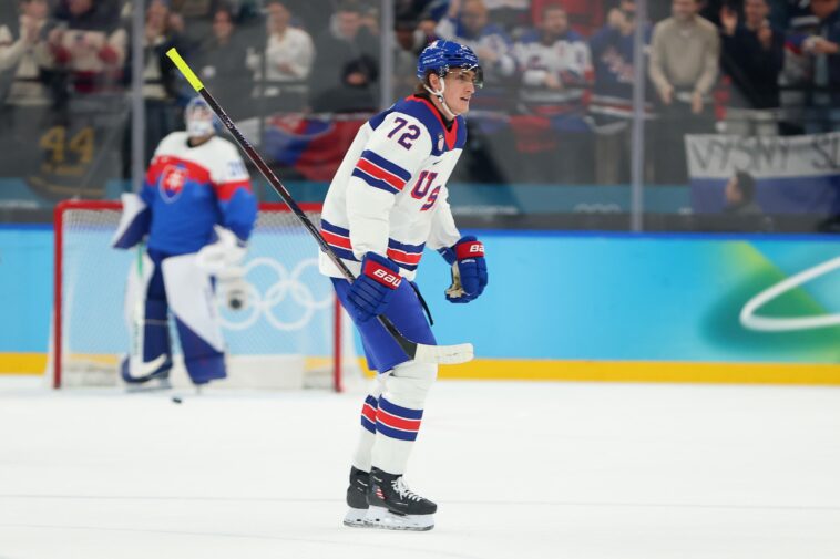 tage-thompson-exits-olympic-semifinal-in-us-hockey-injury-scare