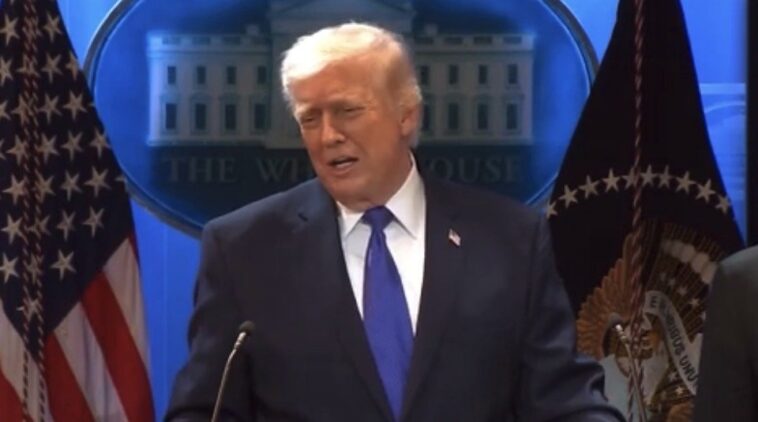 watch:-“the-guy-doesn’t-even-know-what-a-tariff-is”-–-trump-slams-“low-iq”-hakeem-jeffries-after-he-calls-trump-a-“wannabe-king”-and-says-he-doesn’t-need-to-work-with-congress-on-tariffs