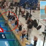 horrifying-moment-stanford-swimmer,-20,-floats-face-down-in-pool-and-collapses-after-race