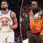 shaquille-o’neal-karl-anthony-towns-interview-quickly-turns-awkward-after-knicks’-win