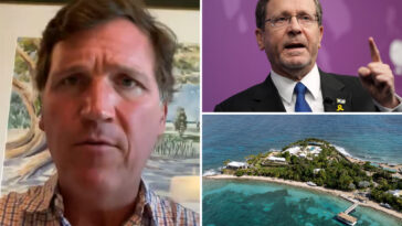 tucker-carlson-forced-to-back-track-on-claim-israeli-president-visited-epstein’s-‘pedo-island’
