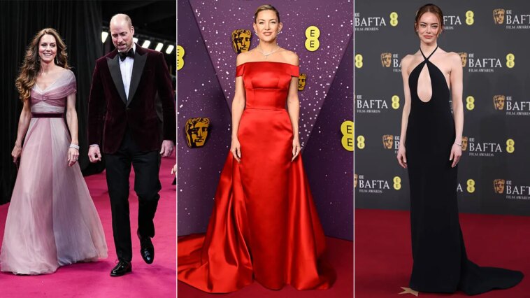 kate-middleton-dazzles-alongside-hollywood-stars-kate-hudson-and-emma-stone-at-the-2026-baftas