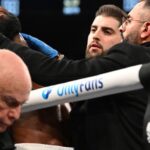 boxer-george-collapses-in-corner,-exits-on-stretcher
