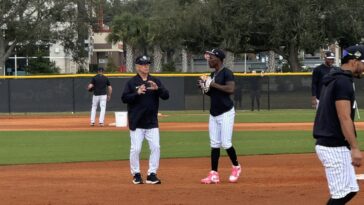 yankees-legend-bucky-dent-passing-knowledge-to-jazz-chisholm-in-spring-training