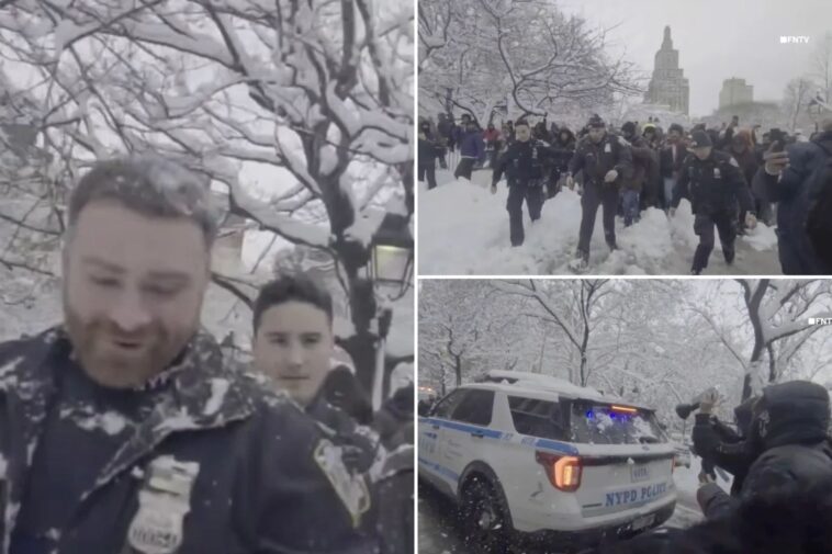 mob descends-on-nyc-park-for-epic-snowball-fight-—-but-scene-turns-chaotic-as-it-torments-cops