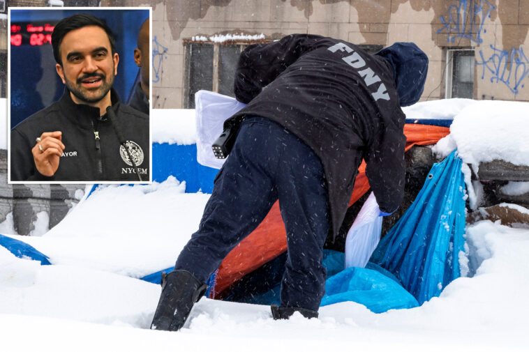 nyc-won’t-tear-down-street-encampments,-mamdani-says-–-as-homeless-people-spotted-camping-out-during-historic-blizzard