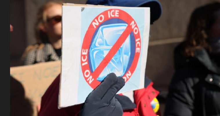 woman-arrested-in-latest-attack-on-ice,-police-say-she-crashed-a-gas-loaded-stolen-ambulance-into-an-office