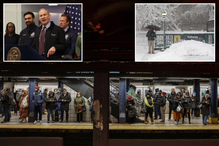 nyc-commuters-battle-travel-nightmares-on-subways,-trains-after-record-breaking-blizzard