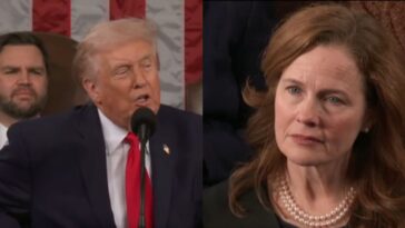 watch:-president-trump-tells-supreme-court-justices-to-their-faces-that-their-anti-tariff-ruling-backfired-and-will-remain-in-place-during-sotu