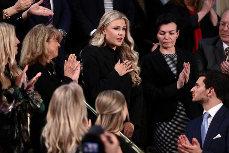 trump-pays-tribute-to-slain-charlie-kirk,-honors-wife-erika-in-emotional-moment-at-state-of-the-union-2026-address