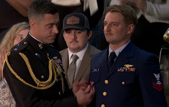 trump-awards-‘legion-of-merit-for-extraordinary-heroism’-to-coast-guard-officer-who-saved-over-160-people-in-texas-flood-(video)