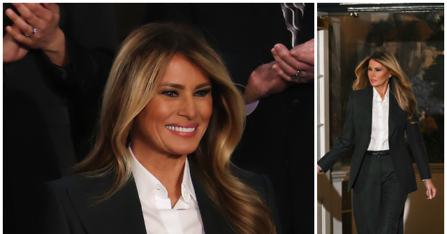 fashion-notes:-melania-trump-is-all-business-in-dolce-&-gabbana-for-state-of-the-union-address