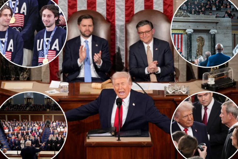 trump-plays-economic-cheerleader-in-chief-at-state-of-the-union-2026-—-using-hockey-champs-to-show-usa-‘winning’