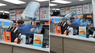 viral-video-shows-texas-whataburger-workers-beat-unruly-customer-with-trash-can,-fry-basket-after-alleged-drunken-attack