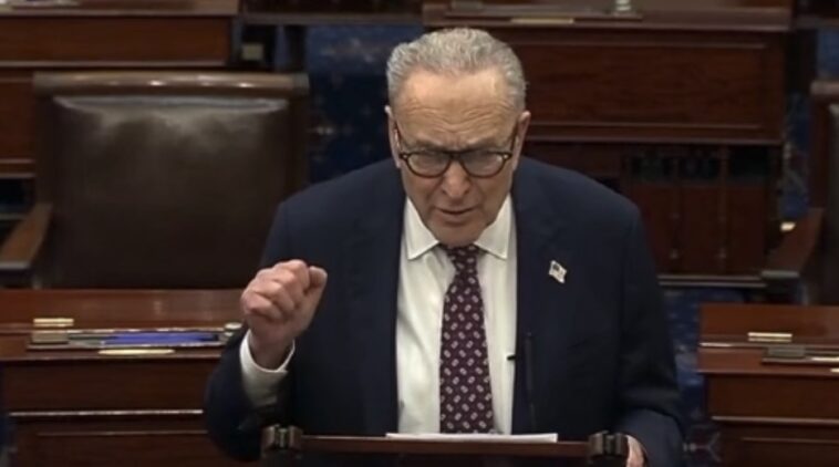 watch:-chuck-schumer-loses-it-in-senate-floor-rant-about-trump’s-state-of-the-union-–-“it-was-donald-trump’s-state-of-delusion…-this-man-is-an-inveterate-liar!”