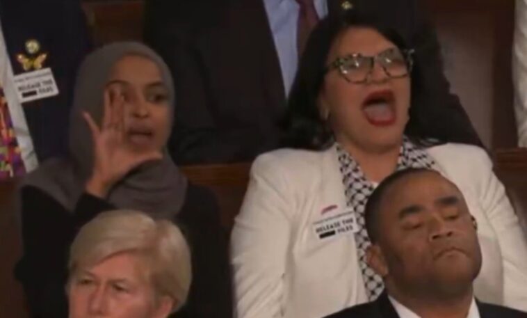 new:-trump-goes-off-on-“low-iq”-ilhan-omar-and-rashida-tlaib-for-screaming-at-him-during-sotu-speech,-calls-for-them-to-be-deported