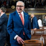 sen.-chuck-schumer-defends-democrats’-decision-to-sit-during-sotu,-after-trump-invited-them-to-stand-if-they-support-americans-over-illegals