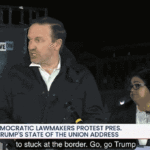 maga-voter-crashes-‘scumbag’-dem-senator’s-sotu-boycott-speech:-‘go-trump!’