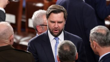 watch:-jd-vance-says-dems-showed-‘cowardice’-during-trump’s-sotu-address-and-lack-‘conviction’