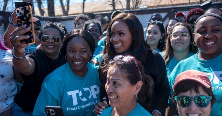 media-breakup:-jasmine-crockett’s-campaign-reportedly-calls-cops-on-cnn,-escorts-another-reporter-out-of-rally