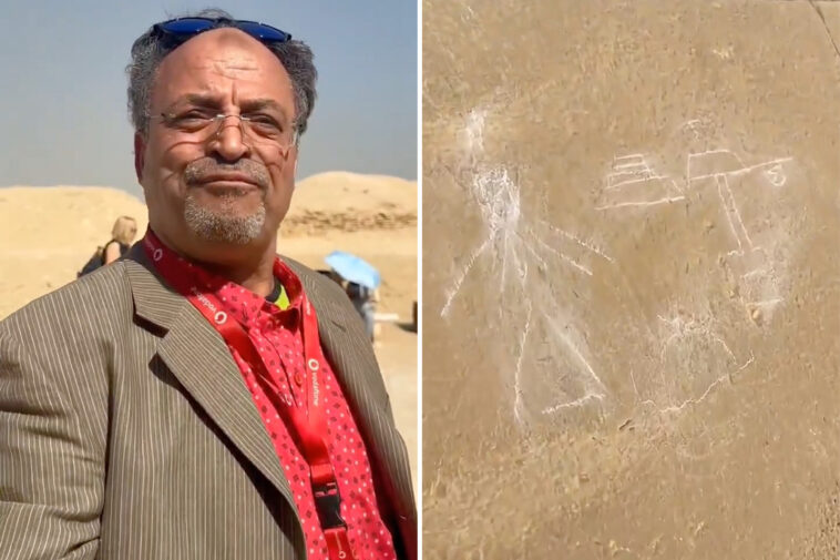 tour-guide-arrested-after-drawing-stick-figure-into-side-of-4,000-year-old-pyramid-—-and-violating-egyptian-law