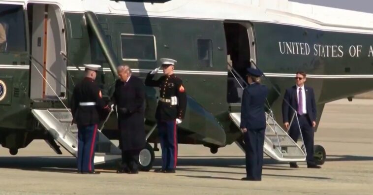 president-trump-gives-us-marine-presidential-challenge-coin-for-his-last-flight-(video)