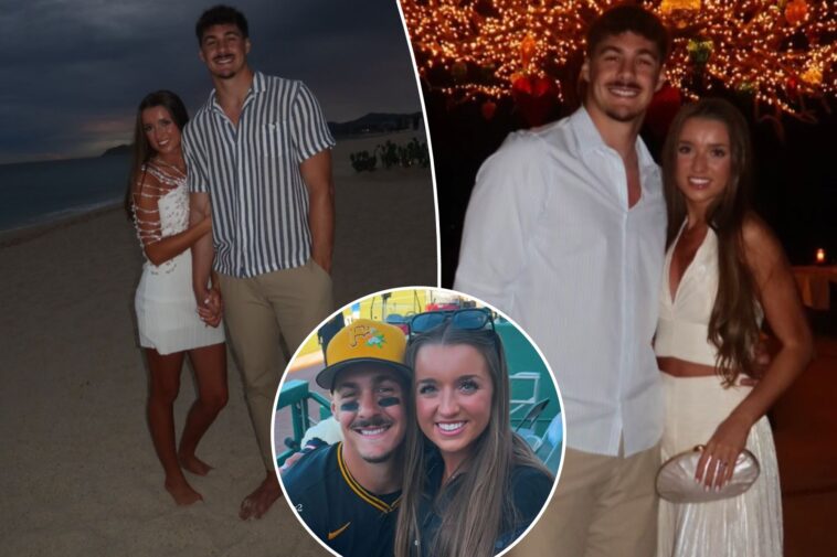 pirates-prospect-konnor-griffin,-19,-celebrates-‘first-adventure-with-wife’-before-opening-day-push