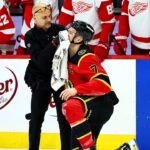 team-usa-star-brady-tkachuk-bloodied-after-hit,-receives-game-misconduct-in-nhl-return