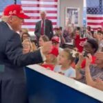 crowd-goes-wild-as-president-trump-orders-hamburgers-for-everyone-at-whataburger-in-corpus-christi,-texas-(video)