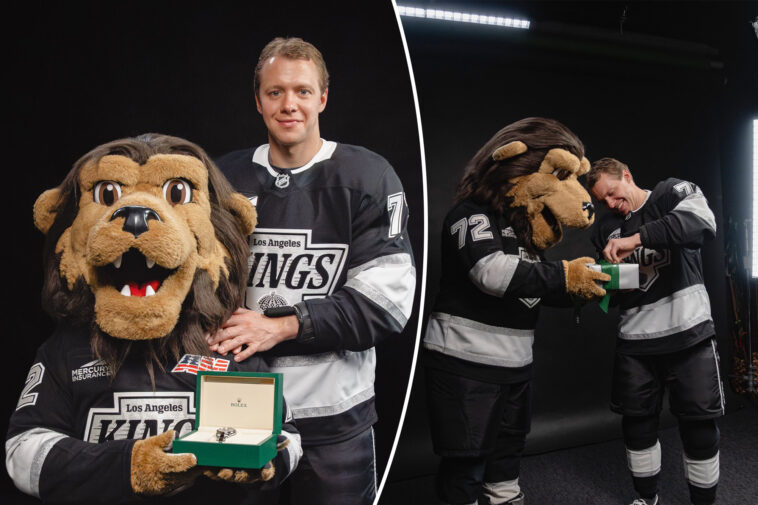 ex-rangers-star-artemi-panarin-gifts-rolex-to-kings-mascot-for-jersey-number-after-trade