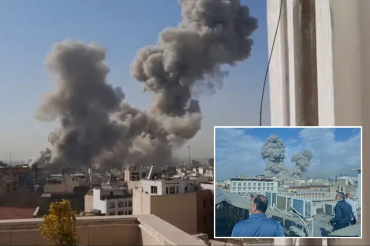 video-shows-moment-missiles-rained-down-on-iran-supreme-leader’s-compound-—-as-civilians-laugh