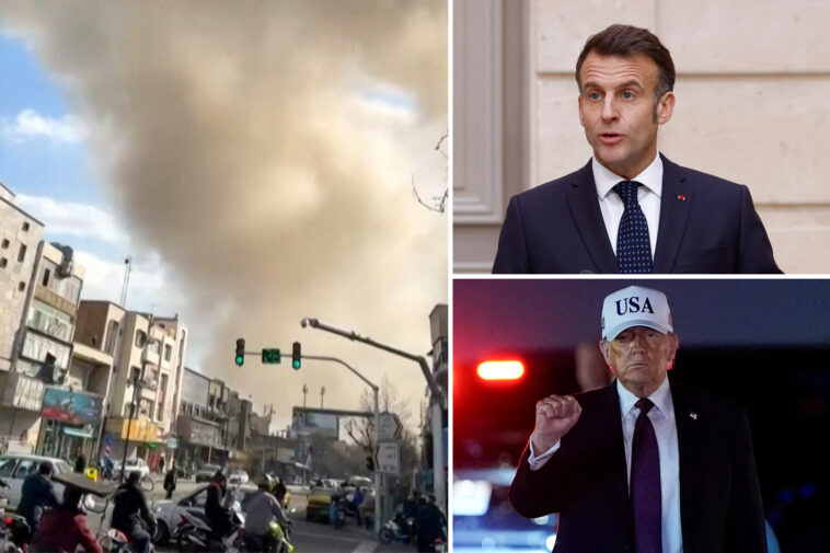 french-president-emmanuel-macron-calls-trump’s-attack-on-iran-‘dangerous’