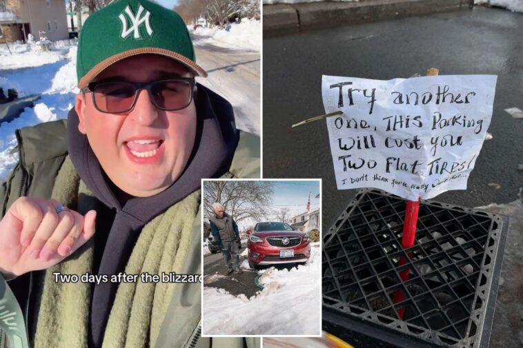 shovels-blazin’-as-ny,-nj-residents-defend-parking-spots-in-blizzard’s-aftermath-—-with-some-even-threatening-to-slash-tires