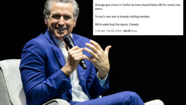 gavin-newsom-is-destroyed-for-outrageous-gas-price-tweet:-‘not-a-flex’