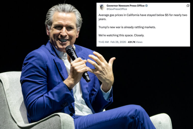 gavin-newsom-is-destroyed-for-outrageous-gas-price-tweet:-‘not-a-flex’