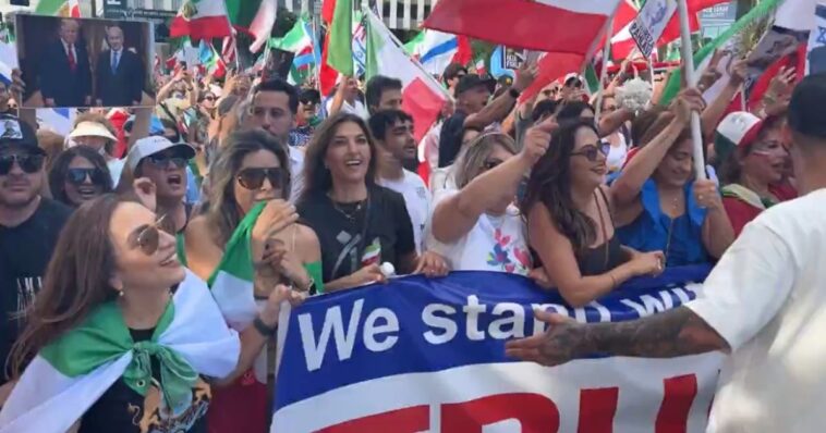 massive-pro-usa-demonstration-in-los-angeles-after-us-topples-iran’s-supreme-leader;-iranian-women-dance-to-trump’s-signature-ymca-(video)