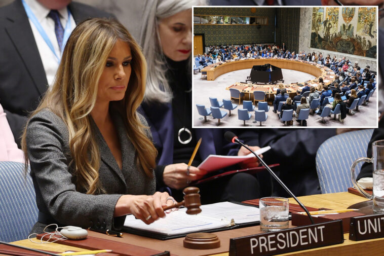 melania-trump-makes-history-presiding-over-un-security-council-—-remarking-on-iran-war-deaths