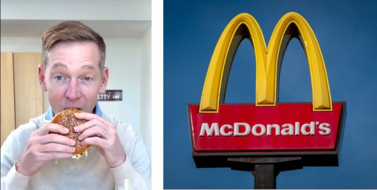 watch:-mcdonald’s-ceo-struggles-through-new-big-arch-burger,-goes-viral